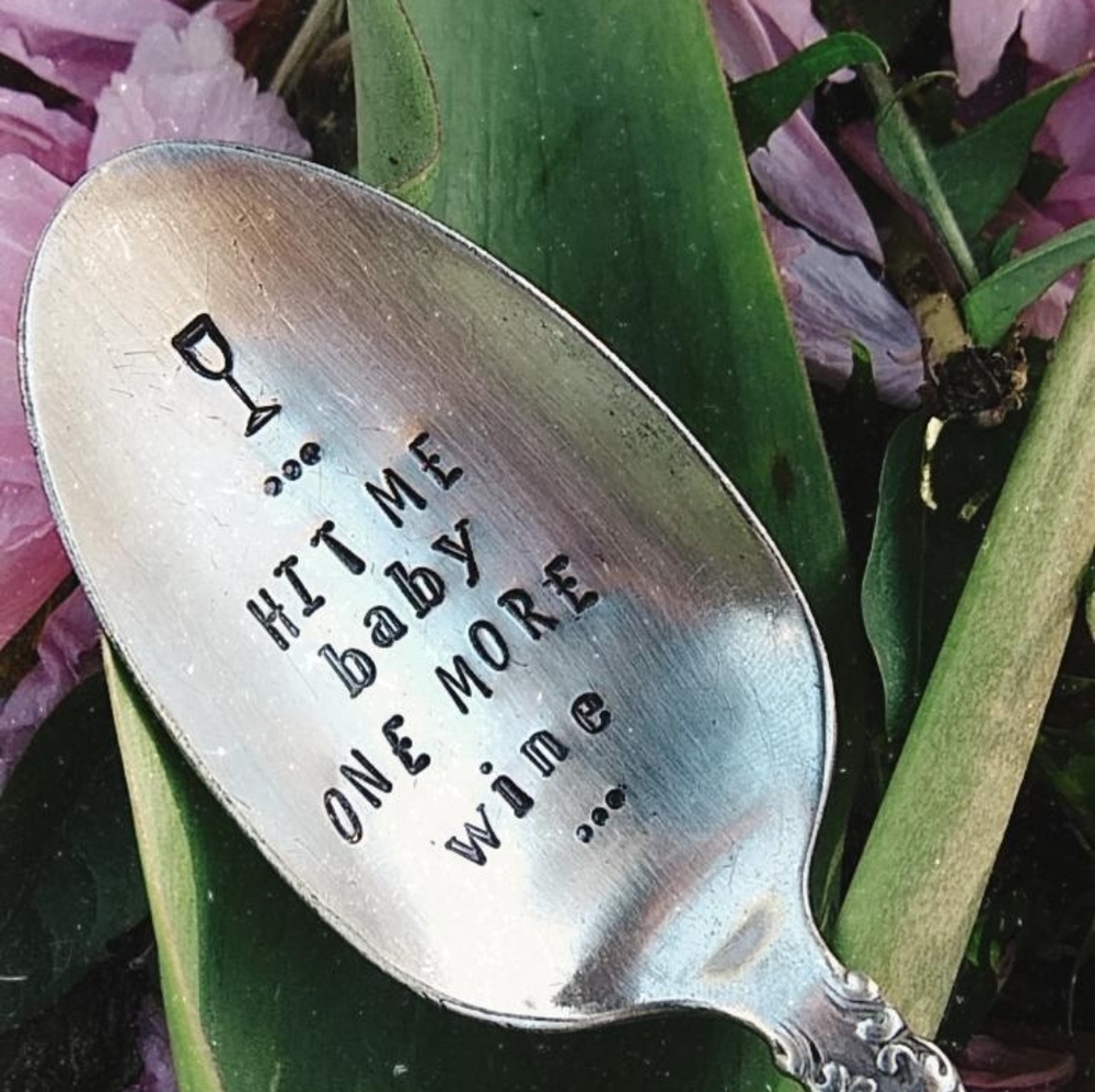 Tale Of Silver Hand Stamped Silver Plated Spoons